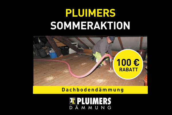 Dachbodendämmung Sommeraktion